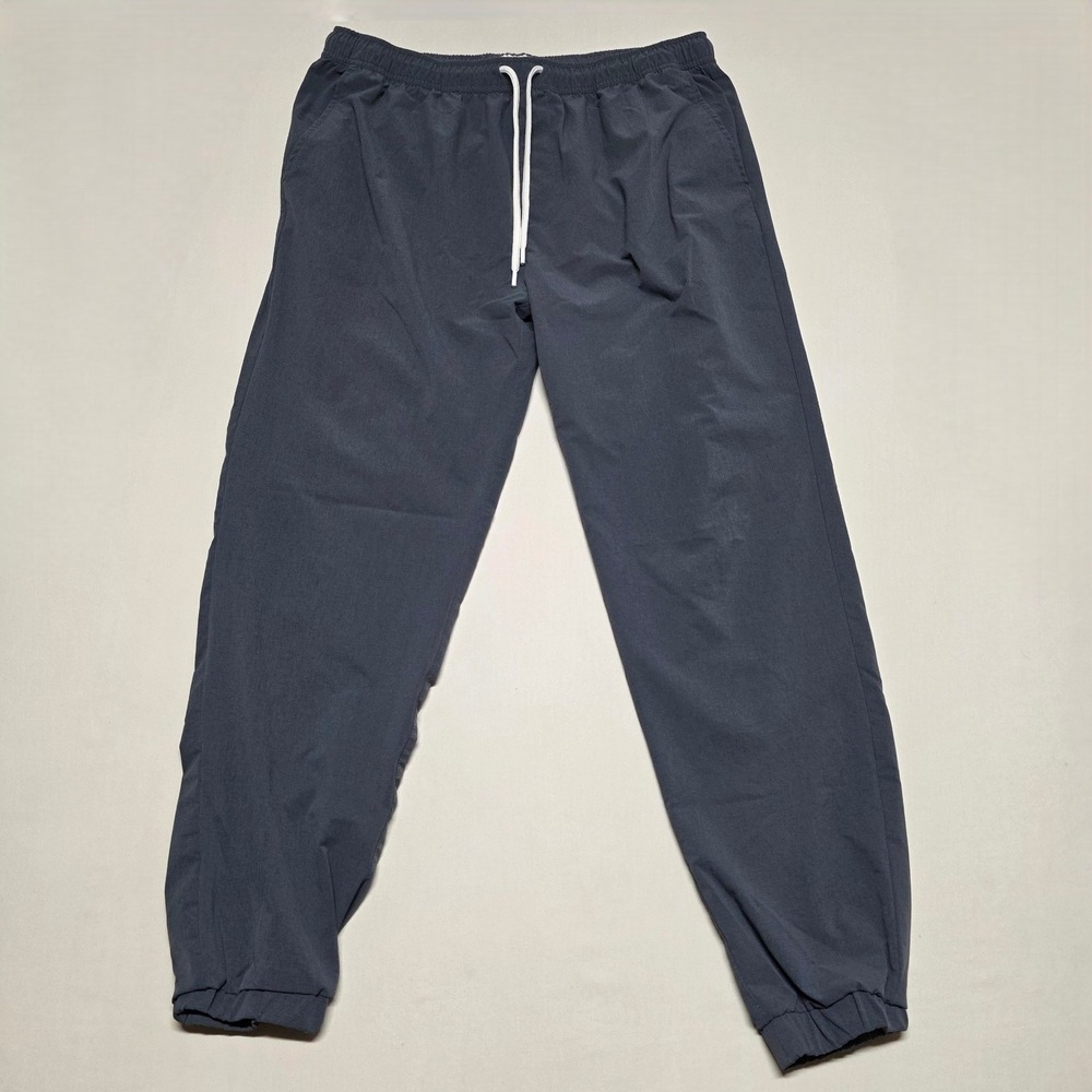 Marine Layer Men JoggerPants Dk-Gray Drawstring Elastic Waist Size Large Tapered